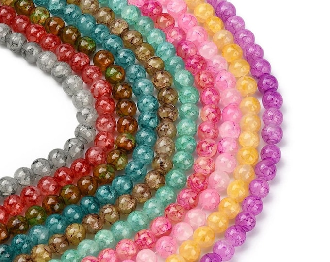 Choice of Color 1 Strand 10mm Round Spray Painted Glass Beads (A286a-c)