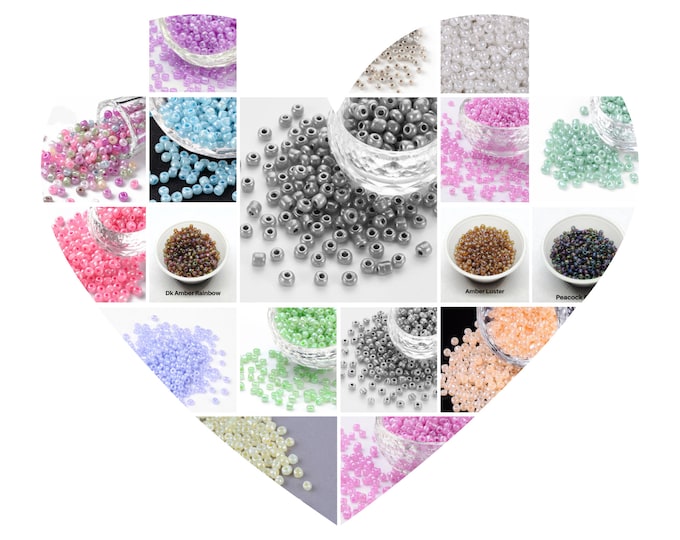 Choice of Color 50G 6/0 Ceylon Glass Seed Beads (A242i/j+243a-f/206c)