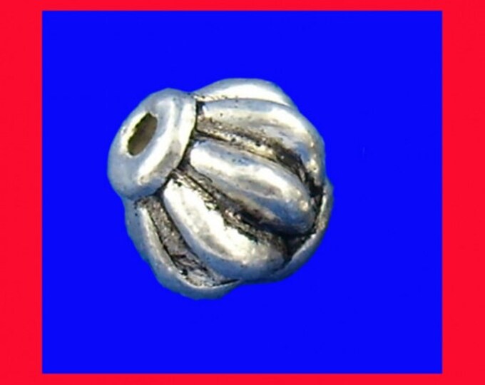 100 Antique Silver Spacer Beads 6mm  (A12i)