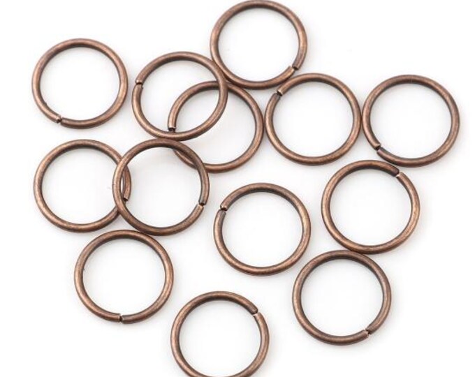 200Pc Red Copper Iron Based Alloy Opened Jump Rings 6mm x .7mm (21g)  (A82g)