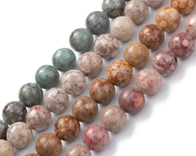 Choice of 1 Strand 8mm Natural Maifanite/Maifan Stone Beads (A489L-O)