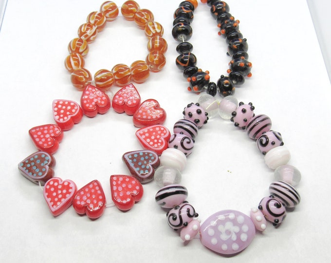 Choice 1 Set Handmade Fancy Glass Lampwork Beads (A208g-j)