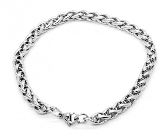 1 (304) Stainless Steel Chain Bracelet 7.5"  (A290d)