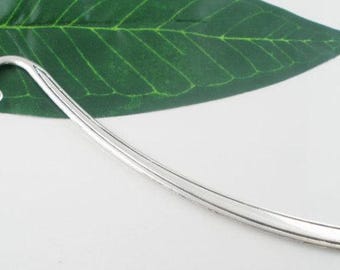 3 Antique Silver Alloy 4.75" Feather Bookmarks (A27L)