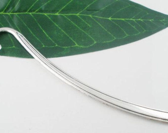 3 Antique Silver Alloy 4.75" Feather Bookmarks (A27L)
