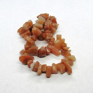 1 Strand (15&quot;) Natural Large Red Aventurine Chip Beads (A1g)
