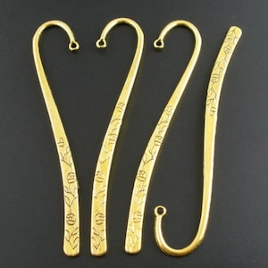 3 Antique God Tibetan Alloy Bookmark Findings 122mm (A330d)