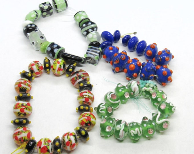 Choice 1 Set Handmade Fancy Glass Lampwork Beads (A115o1-4)