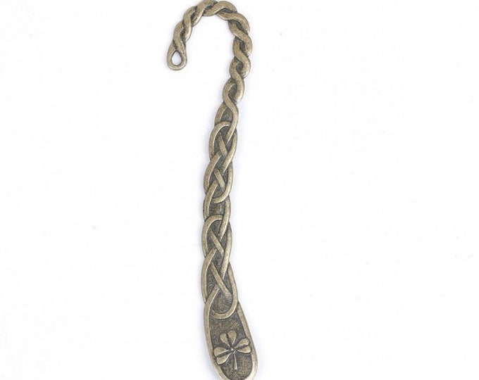 Antique Bronze Celtic Tibetan Alloy Bookmark Findings 123mm (A365i/444f)