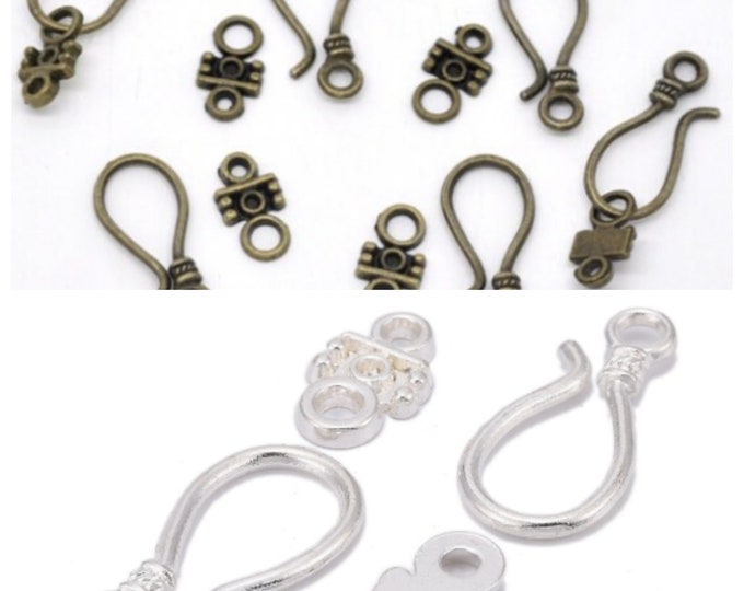 Choice of Tone Hook Toggle Clasps 24mm x 11mm (A272J/362J)