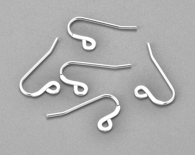 5 Pr (10pcs) 304 Stainless Steel French Ear Wires 12x22mm  (A256c)