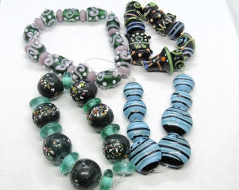 Choice 1 Set Handmade Fancy Glass Lampwork Beads (A181f-h)