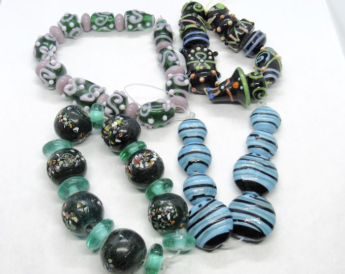 Choice 1 Set Handmade Fancy Glass Lampwork Beads (A181f-h)