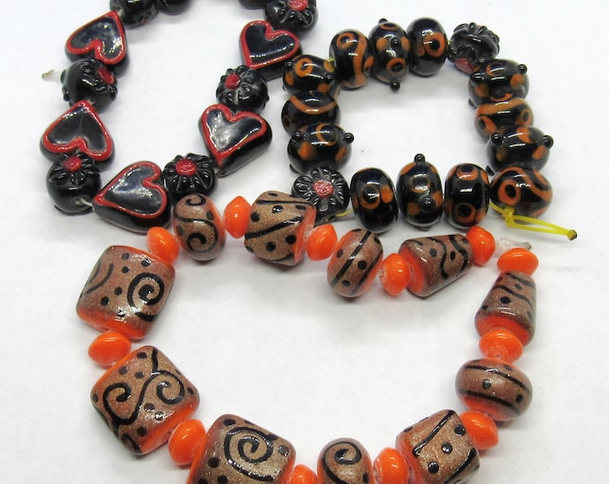 Choice 1 Set Handmade Fancy Glass Lampwork Beads (A134h-j)