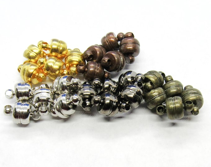 Choice of Tone 5 Oval Magnetic Clasps 11x7mm  (A248)