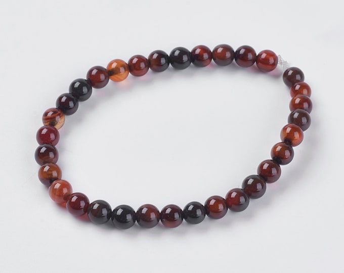 1 Strand 6mm Round Natural Agate Gemstone Beads (A278h)