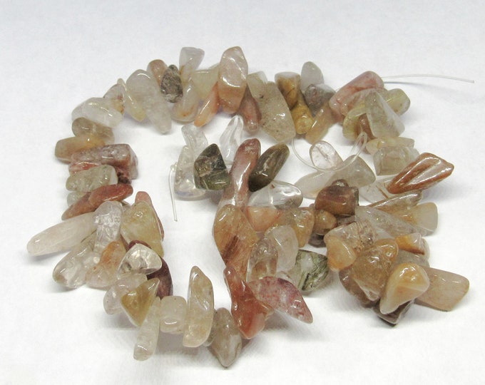 1 Strand (14.5") Natural Quartz Large Chip Gemstone Beads (A72g)
