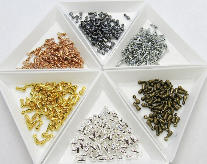 Choice of Color 100 Chain End Drops 7x6mm (A196k-p)