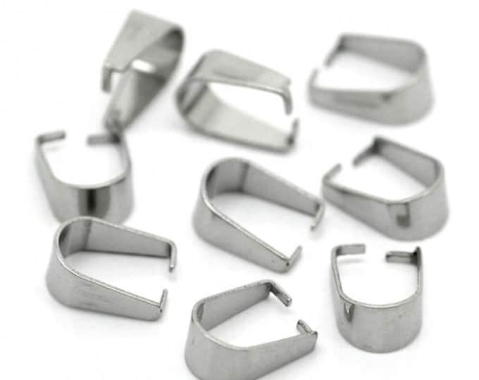 304 Stainless Steel U Shaped Pinch Bails Bail 10mm x 8mm (A166j/329g)