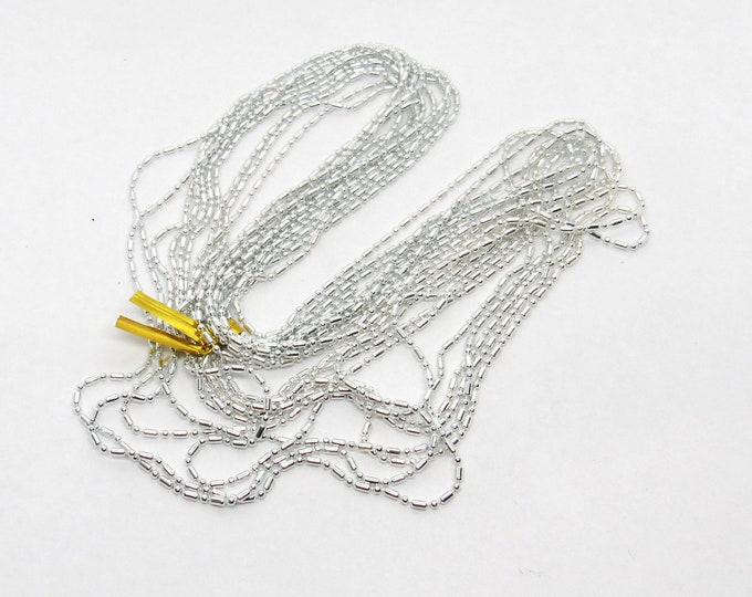 5M Silver Tone Copper Bamboo 1.5mm Link Chain   (A21c)