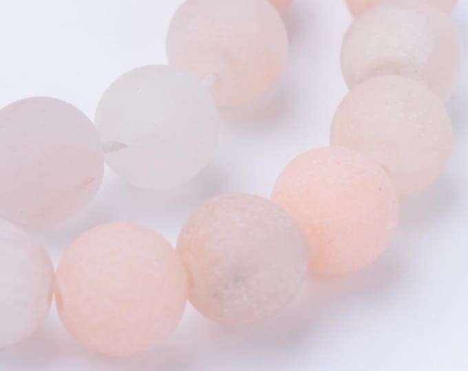 1 Strand Natural Pink Aventurine 8mm Round Gemstone Beads (A512c)