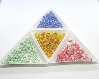 Choice of Color 25G 6/0 Stripe Seep Glass Seed Beads  (A480b)