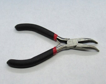 5 in Carbon Steel Bent Nose Jewelry Pliers  (A25c)