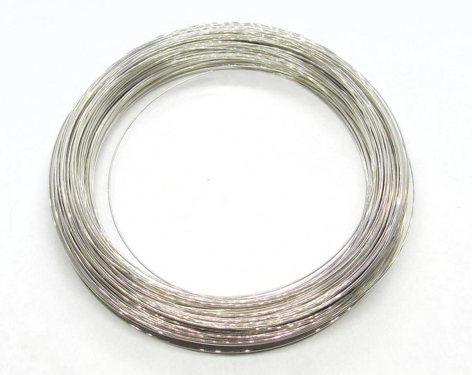 200 Loops Silver Tone Steel Memory Wire 11.5cm 22g (A53d)