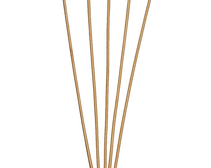20 Pc 14K Gold Plated 50mm Head Pins (2") (21G) (A479g)