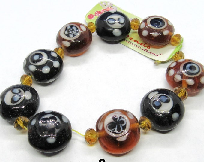 Choice 1 Set Handmade Fancy Glass Lampwork Beads (A124f)