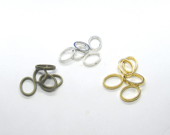 Choice of Color Oval Shaped Bead Frames 19x14.5mm  (A269f/474a-b*****)