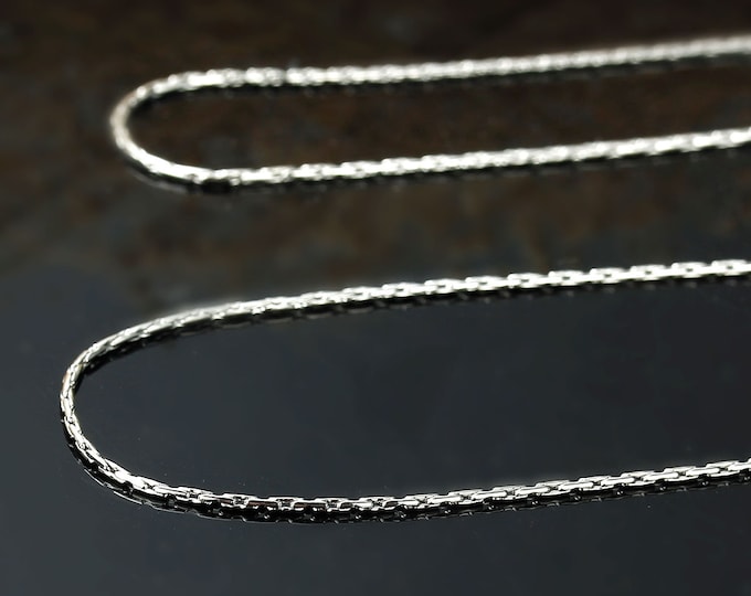 1 (304) Stainless Steel Silver Tone Link Chain Necklaces 19.75" (A389b)
