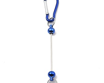 2 Pcs Beadable Iron Key Claspsw Aluminum Carabiners 146mm (A80c)