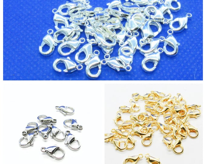 Choice of Color Alloy Lobster Claw Clasps 10x6mm (A216i
