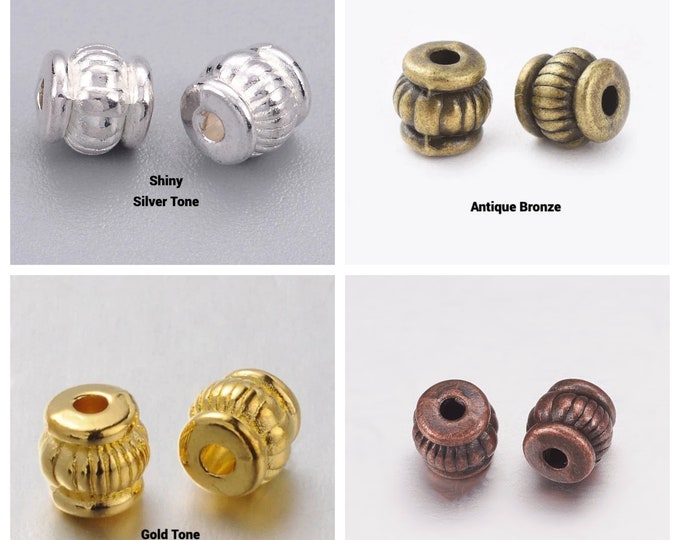 Choice of Color Barrel Spacer Beads 5mm  (A366h/i-402c)