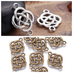Choice of Color Celtic Knot Connector Links 25x18mm