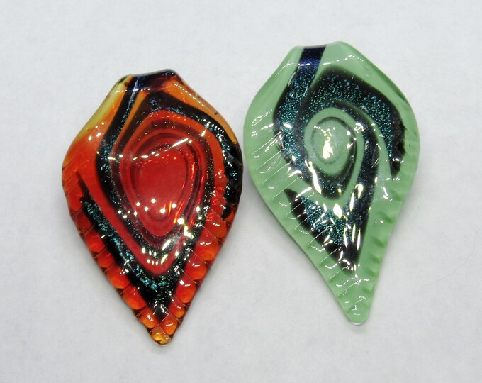 Choice of Design 1 Handmade Copper Sand Lampwork Pendant (A77j/k)