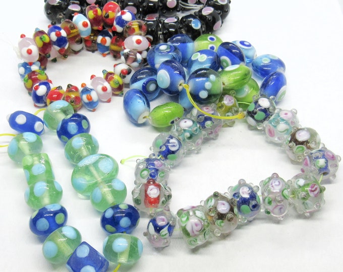 Choice 1 Set Handmade Fancy Glass Lampwork Beads (A1881a-e)