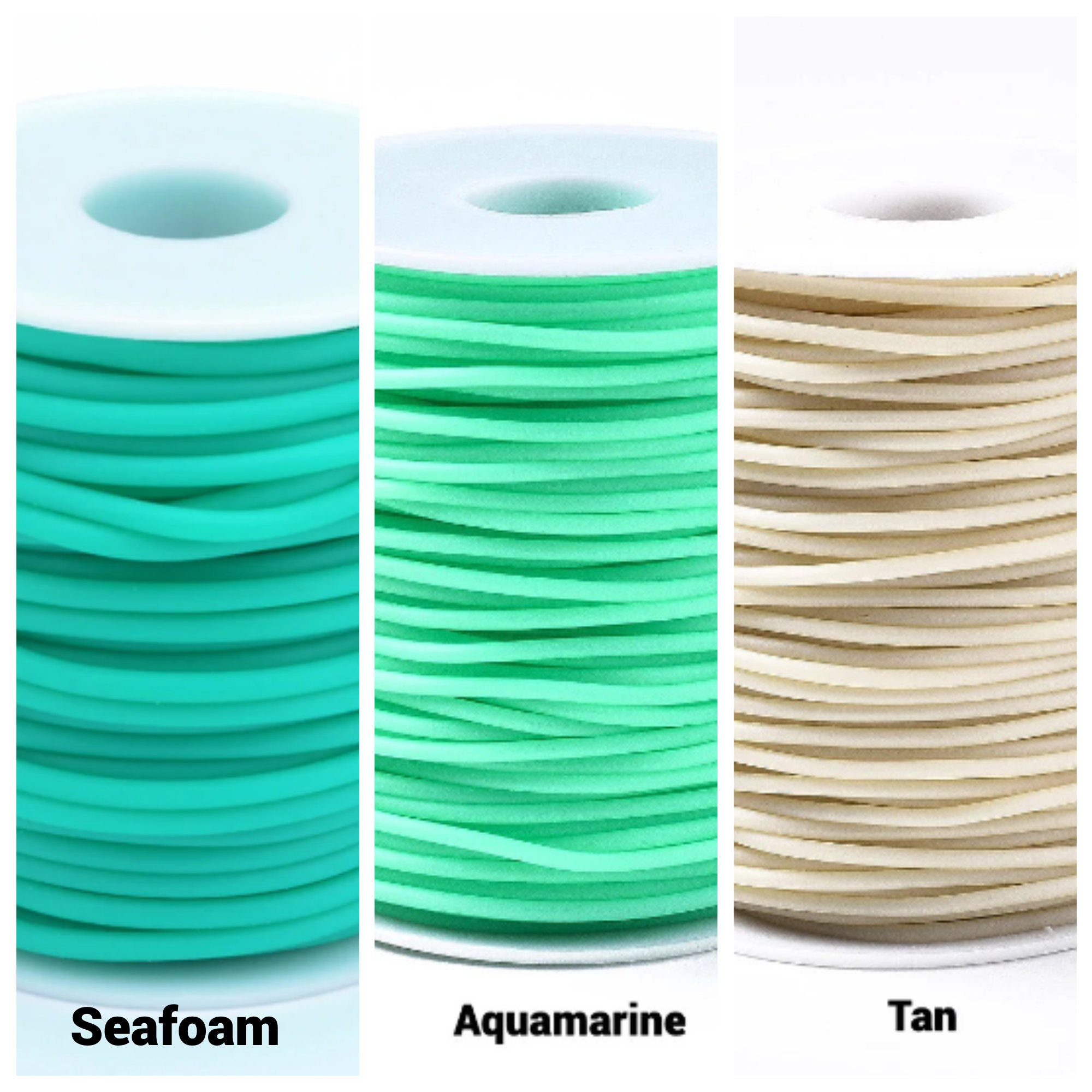10-Meter Soft Hollow Rubber Tubing – 2mm Diameter, For Jewelry Cord Covers & Memory Wire Projects 3 thumbnail image