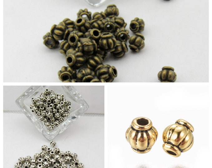 Choice of Color Tone 4mm Lantern Spacer Beads (A12g/232n)