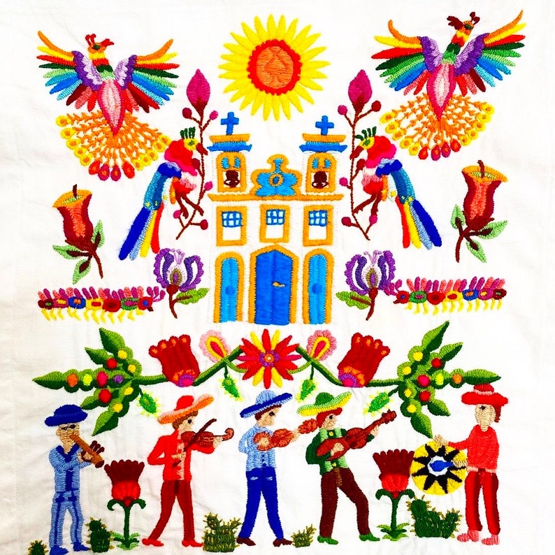 Handmade Otomi Embroidery Etsy