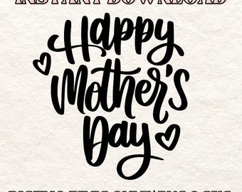Feliz Día de la Madre SVG PNG: Cricut, Calcomanías, Adorno para Pastel (Descarga Digital)