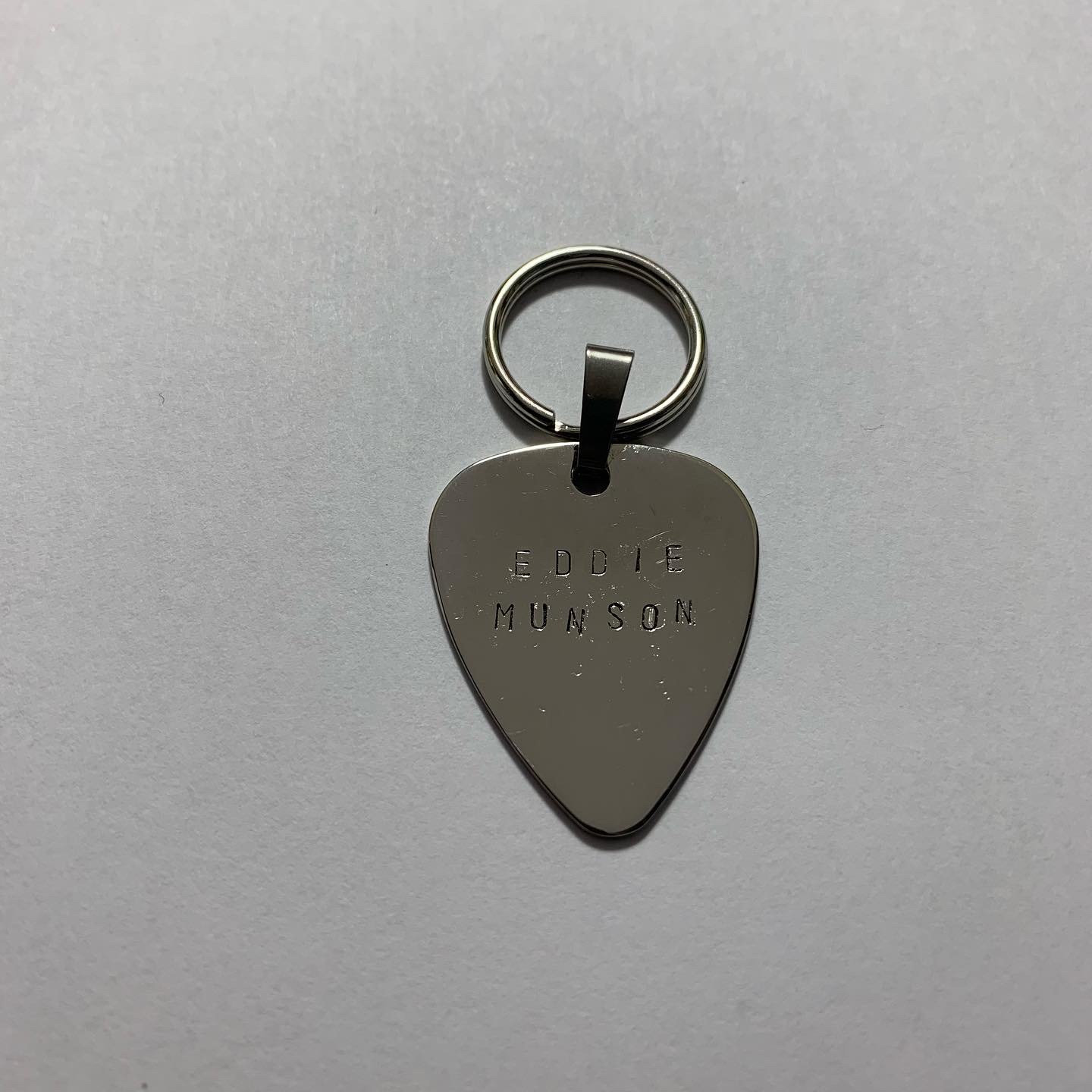 Stranger Things Eddie Munson Guitar Pick Necklace or Keychain Etsy