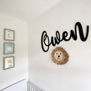 Extra Large Personalised Wooden Name Sign – Nursery, Kids Bedroom & Playroom Decor UK - 80cm