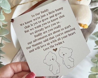 Daddy To Be Of Twins Hanging Plaque - Daddy Of Twins