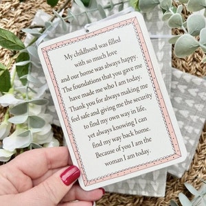 Plaque suspendue "A cause de vous, maman" - cadeau de fête des mères pour une maman - cadeau d'une fille, je t'aime maman, décoration pour maman, anniversaire de maman (RP)