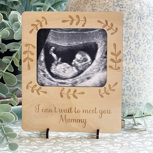 Anuncio de embarazo Momia Marco y soporte de tarjetas de madera - REGALO DEL DÍA DE LA MADRE - Anuncio de embarazo - Regalos de mamá para ser nueva mamá - De Bump