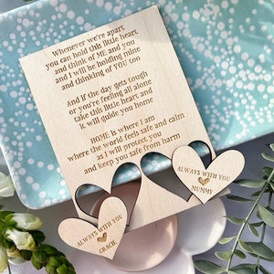 Sempre con te GENITORE o NONNO & Figlio o Nipote Token, Token d'amore personalizzati, Regali per la festa della mamma, Madre e figlio Figlia