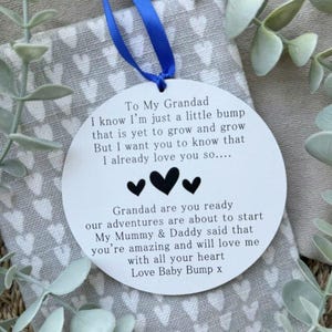 Carta de la barriguita para futuros abuelos - Regalo de la barriguita para futuros abuelos - Embarazo (WH3)