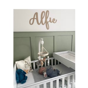 Personalised Wooden Name Sign - Custom Wall Art - Baby Name Sign For Nursery - Home Decoration - Kids Bedroom Name Sign - VARIOUS SIZES